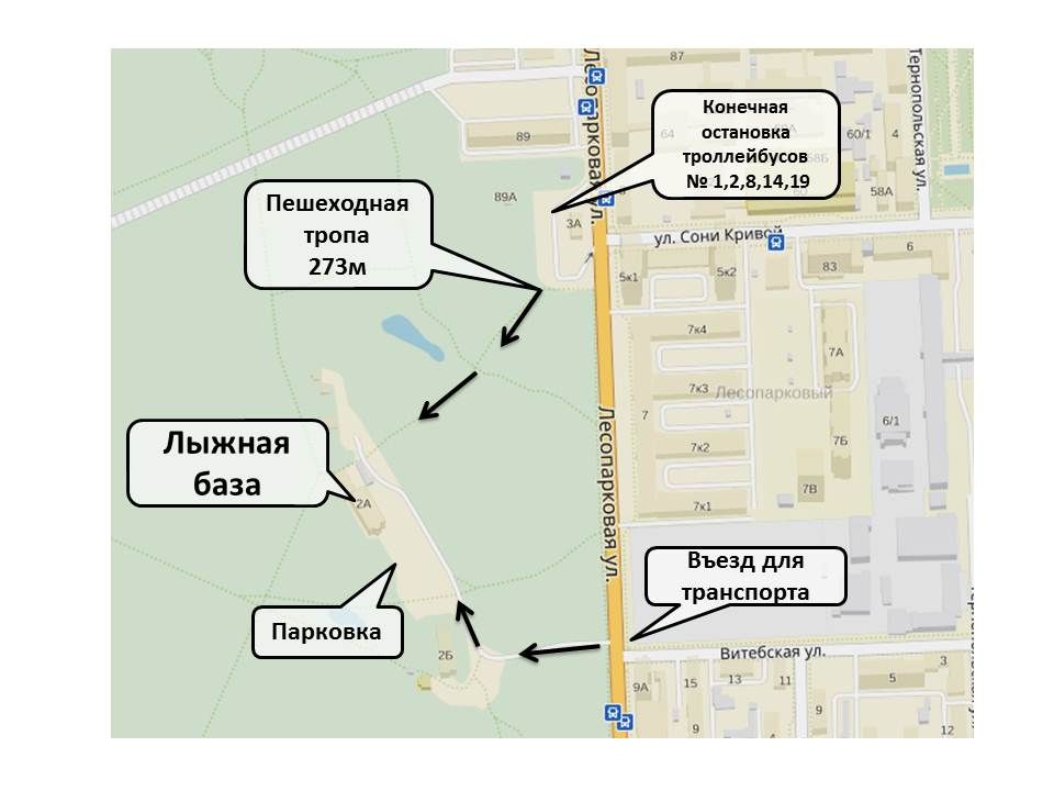 Лесопарковая челябинск карта